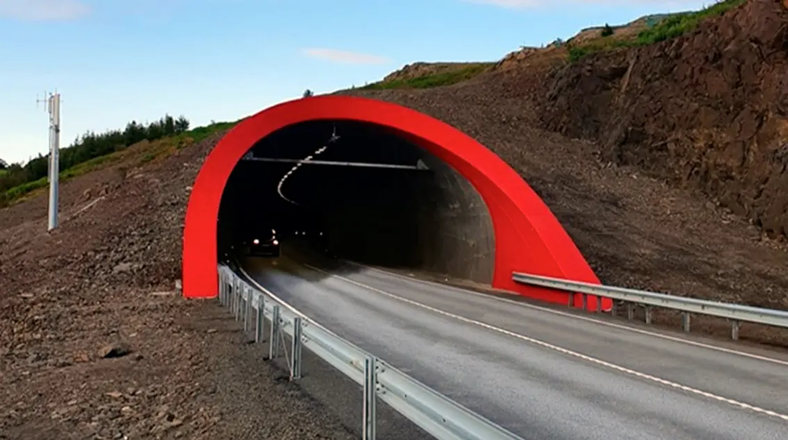Vaðlaheiðargöng Tunnel in Iceland