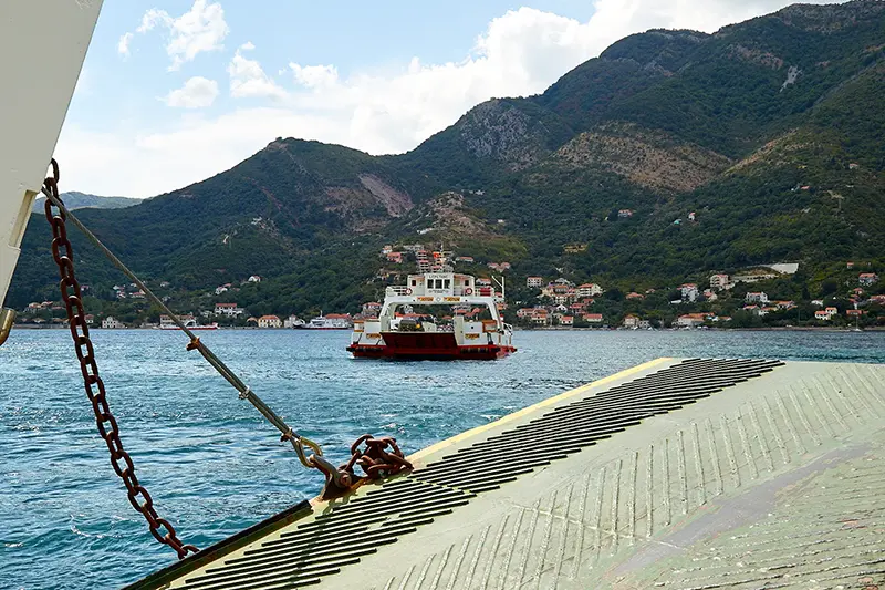 Ferry in Kotor, Montenegro
