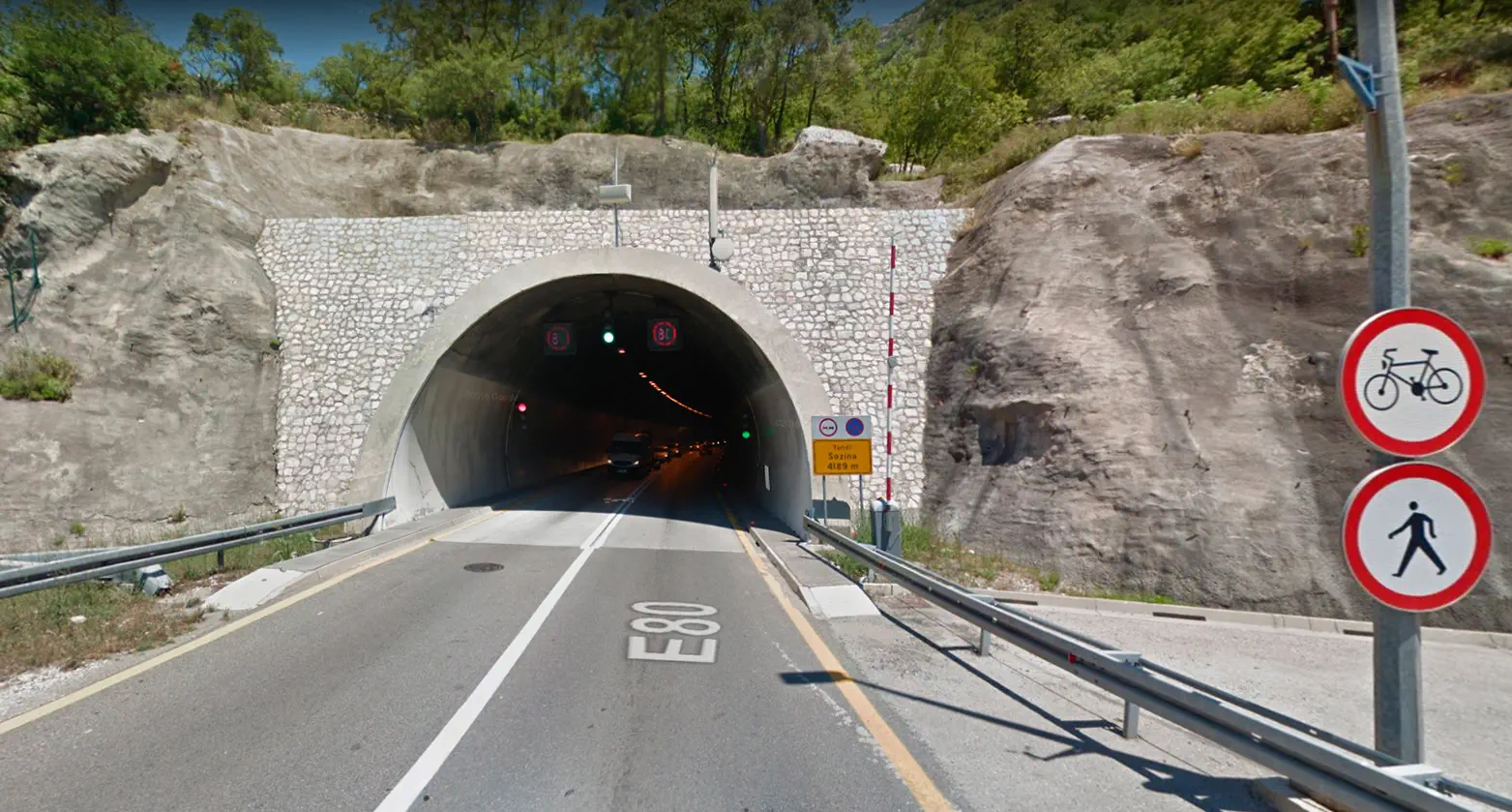 Тунель Созіна оплата проїзду, Чорногорія