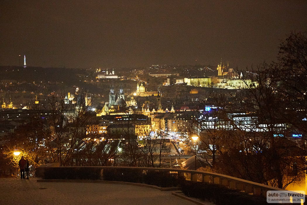 Прага вечірній вид на місто